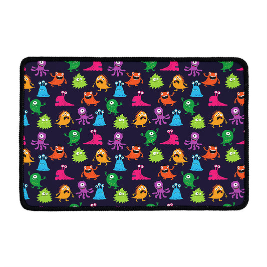 Cute Monster Pattern Print Kitchen Mat