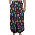 Cute Monster Pattern Print Lantern Pants