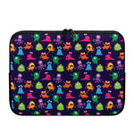Cute Monster Pattern Print Laptop Sleeve