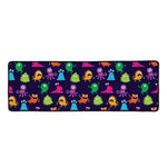 Cute Monster Pattern Print Long Kitchen Mat