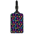 Cute Monster Pattern Print Luggage Tag