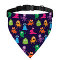 Cute Monster Pattern Print Over The Collar Dog Bandana