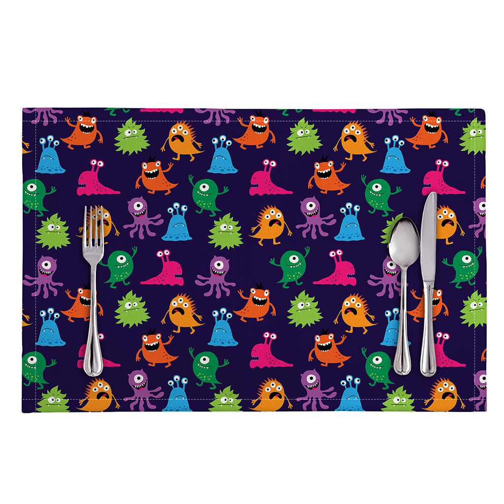 Cute Monster Pattern Print Placemat
