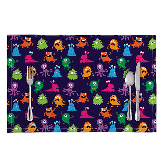 Cute Monster Pattern Print Placemat