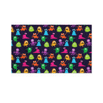Cute Monster Pattern Print Polyester Flag