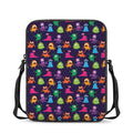 Cute Monster Pattern Print Rectangular Crossbody Bag