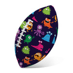 Cute Monster Pattern Print Rugby Ball