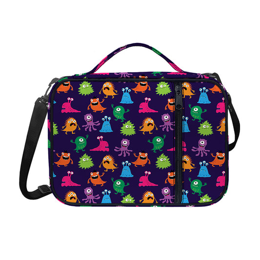 Cute Monster Pattern Print Shoulder Strap Bible Bag