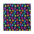 Cute Monster Pattern Print Silk Bandana