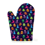 Cute Monster Pattern Print Single Oven Mitt