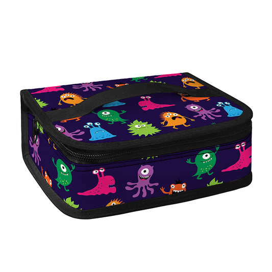 Cute Monster Pattern Print Small Lunch Bag