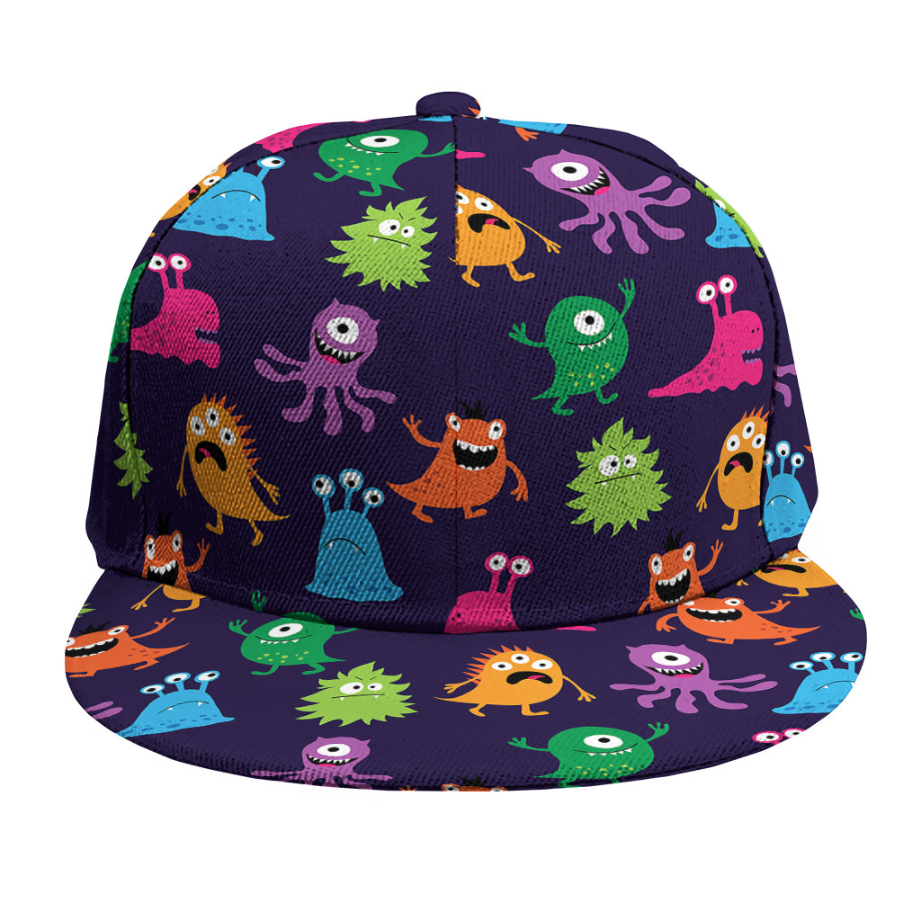 Cute Monster Pattern Print Snapback Cap
