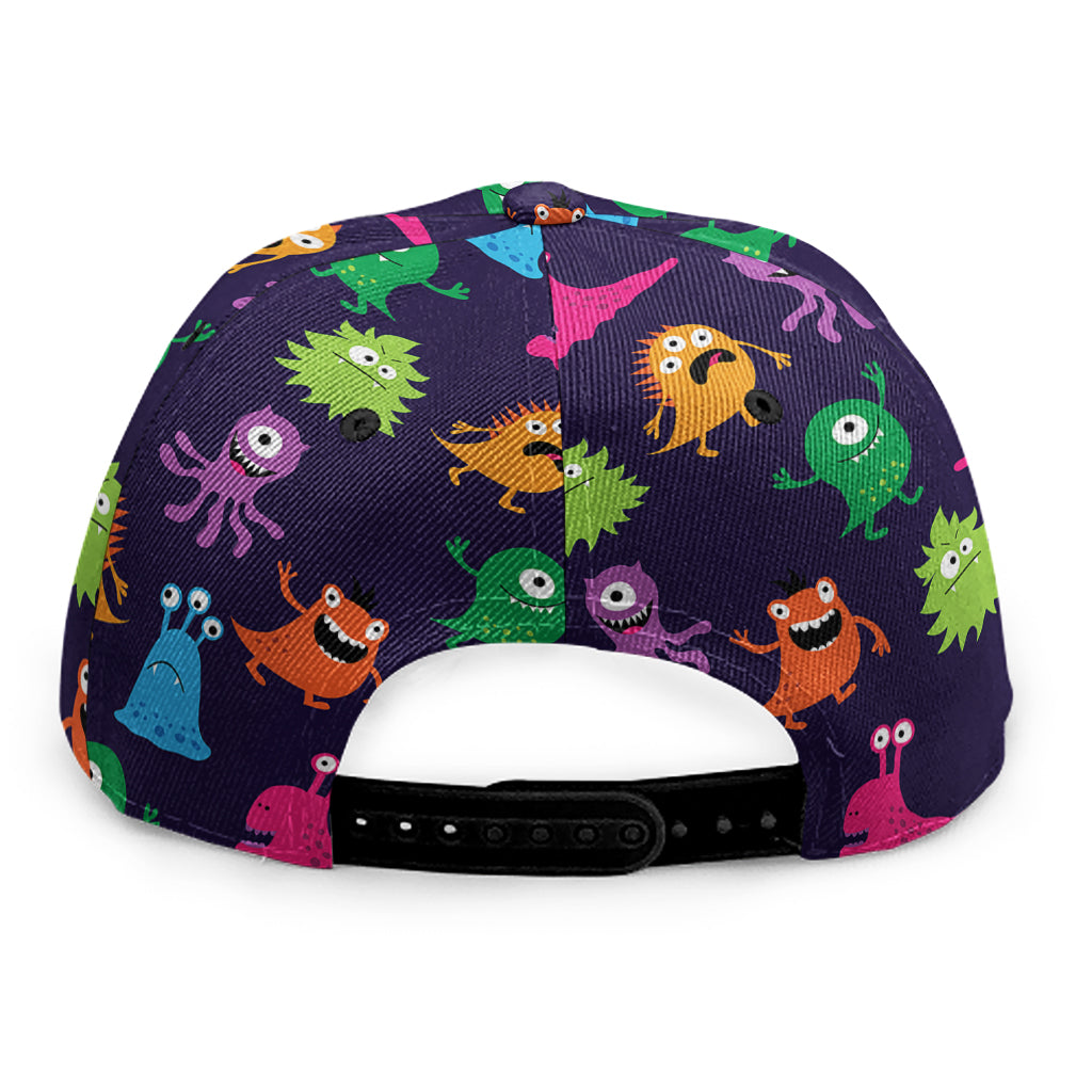 Cute Monster Pattern Print Snapback Cap