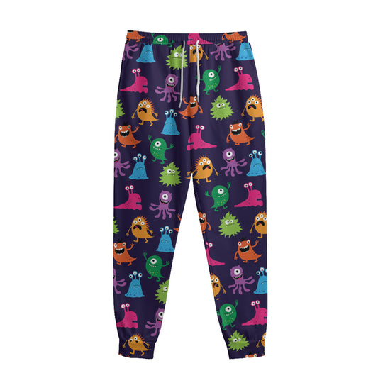 Cute Monster Pattern Print Sweatpants