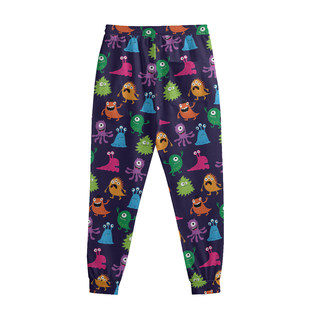 Cute Monster Pattern Print Sweatpants