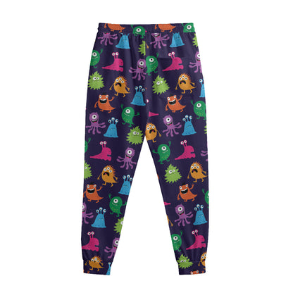 Cute Monster Pattern Print Sweatpants