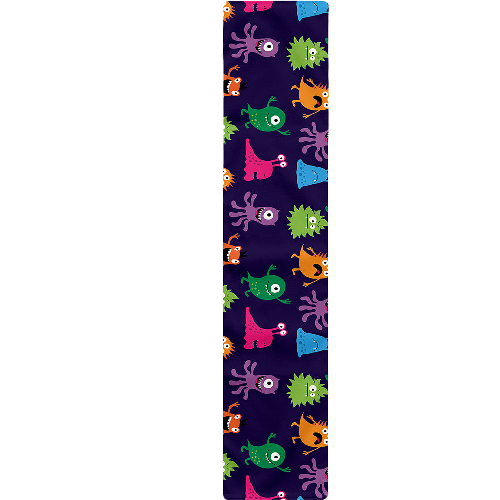 Cute Monster Pattern Print Table Runner