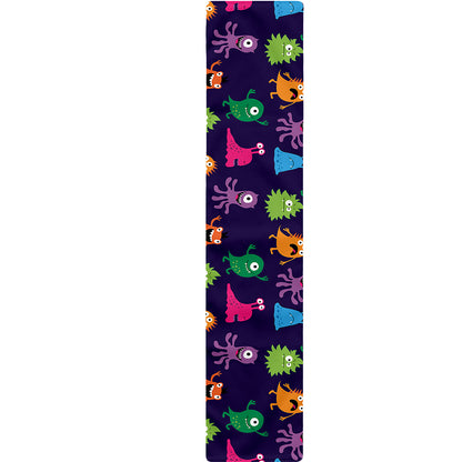 Cute Monster Pattern Print Table Runner