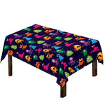 Cute Monster Pattern Print Tablecloth