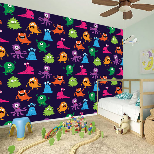 Cute Monster Pattern Print Wall Sticker