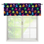 Cute Monster Pattern Print Window Valance