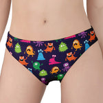 Cute Monster Pattern Print Women's Panties