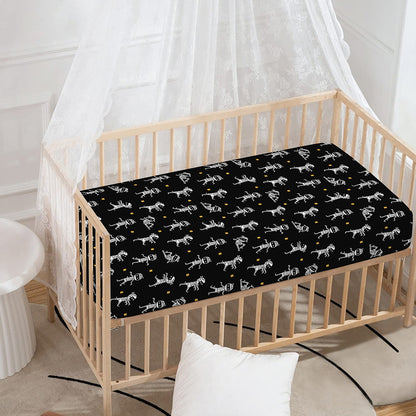 Cute Mummy Pattern Print Baby Crib Sheet