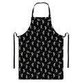 Cute Mummy Pattern Print Bib Apron With Pocket
