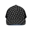 Cute Mummy Pattern Print Black Mesh Trucker Hat