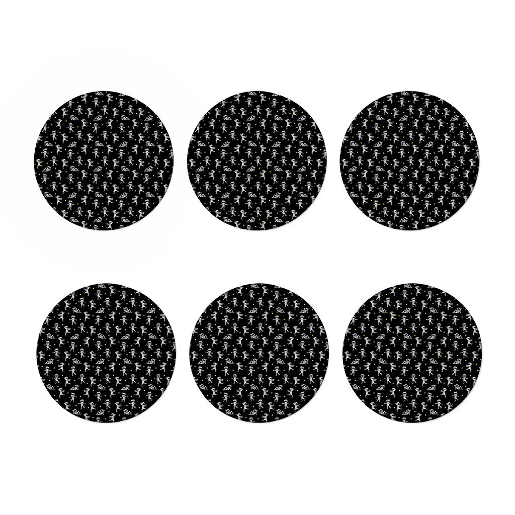 Cute Mummy Pattern Print Coaster Set