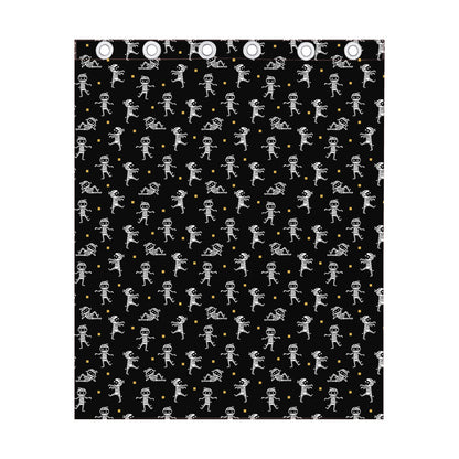 Cute Mummy Pattern Print Curtain