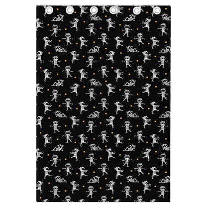 Cute Mummy Pattern Print Curtain