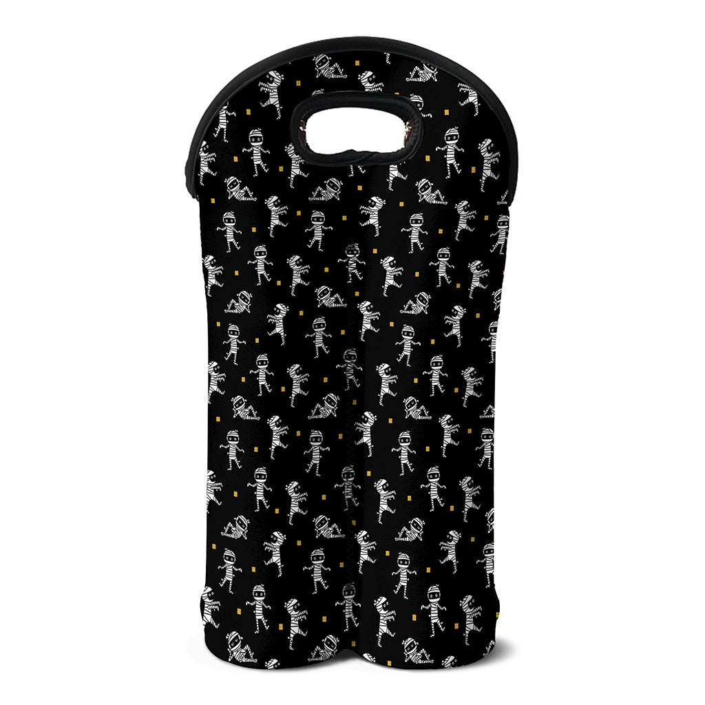 Cute Mummy Pattern Print Double Neoprene Wine Tote