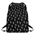 Cute Mummy Pattern Print Drawstring Backpack