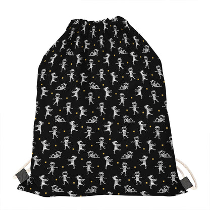 Cute Mummy Pattern Print Drawstring Bag