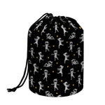 Cute Mummy Pattern Print Drawstring Makeup Bag