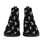 Cute Mummy Pattern Print Flat Ankle Boots