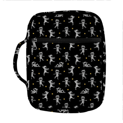Cute Mummy Pattern Print Front Pocket Bible Bag