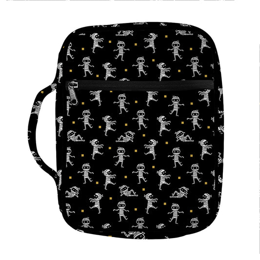 Cute Mummy Pattern Print Front Pocket Bible Bag