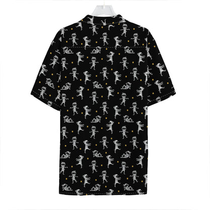 Cute Mummy Pattern Print Hawaiian Shirt