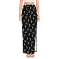 Cute Mummy Pattern Print High Slit Maxi Skirt