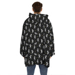 Cute Mummy Pattern Print Hoodie Blanket