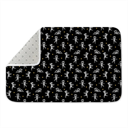Cute Mummy Pattern Print Indoor Door Mat