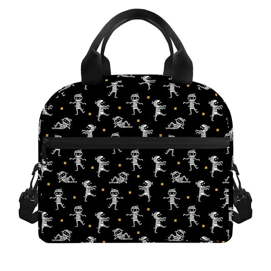 Cute Mummy Pattern Print Insulated Lunch Bag
