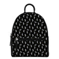 Cute Mummy Pattern Print Leather Backpack