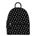 Cute Mummy Pattern Print Leather Backpack