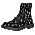 Cute Mummy Pattern Print Lace-Up Boots