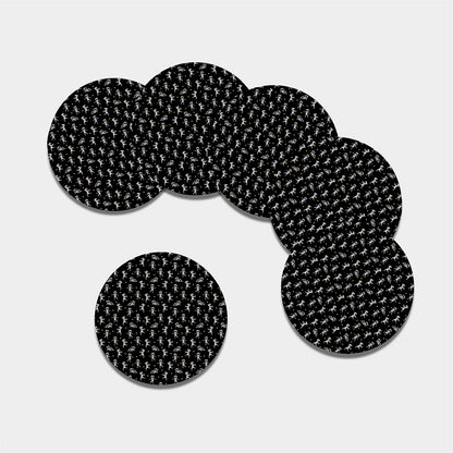Cute Mummy Pattern Print Leather Coaster Set