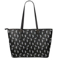 Cute Mummy Pattern Print Leather Tote Bag With Zipper