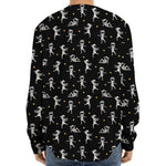 Cute Mummy Pattern Print Long Sleeve Baseball Jersey